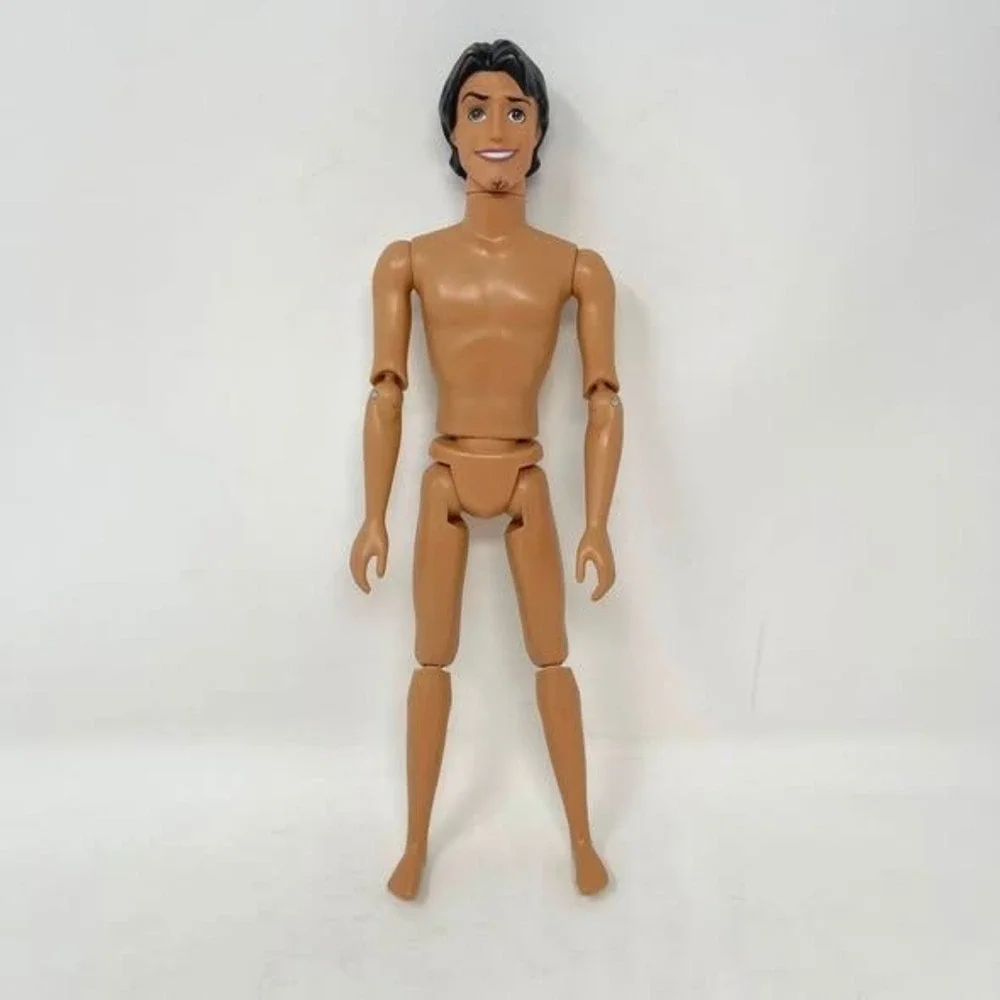 Mattel Disney Tangled Flynn Rider Fashion Doll Articulated Nude Hair Goatee